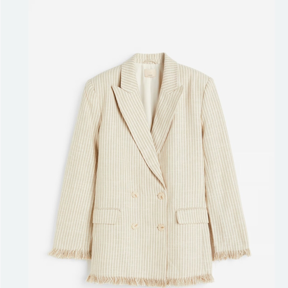 H&M striped linen Blend Co-Ord set